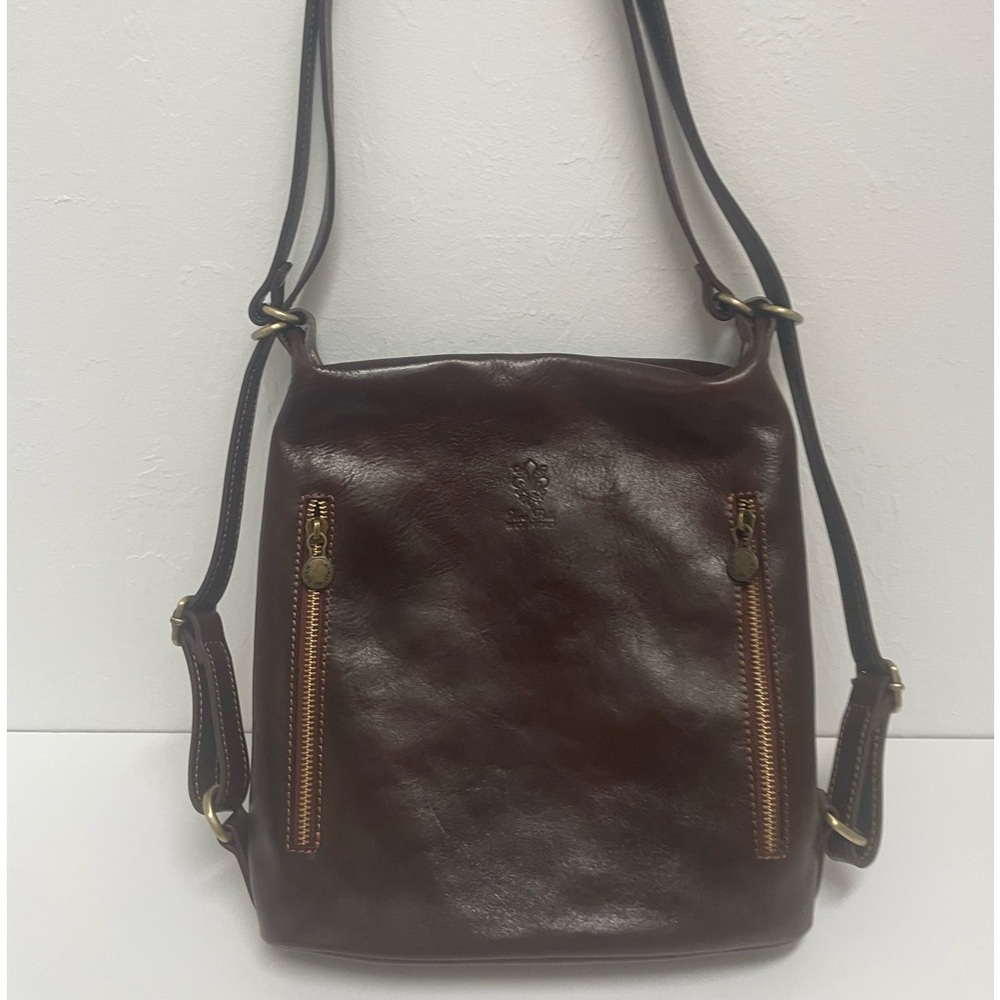 Leather handbag/backpack 2 in 1